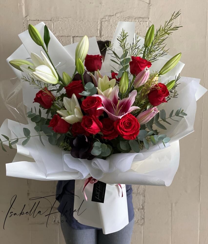 Rosario with Lilies