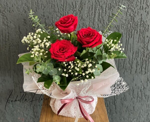 Rose Mesh Up Box 3 Stems